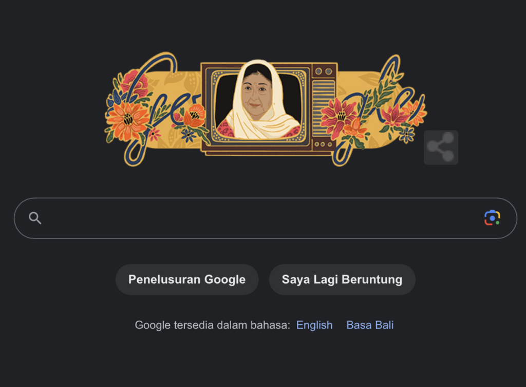 Mak Nyak Aminah Cendrakasih Memeriahkan Google Doodle di Hari Spesialnya