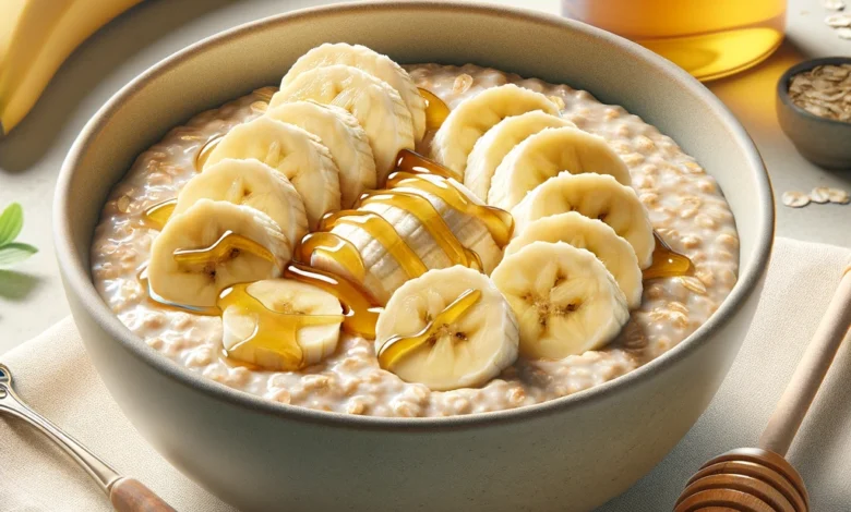 Oatmeal dengan Pisang dan Madu