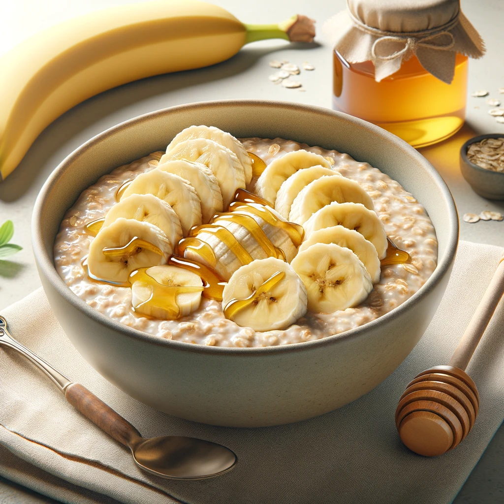 Oatmeal dengan Pisang dan Madu