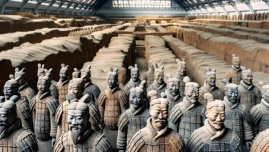 Ilustrasi Tentara Terakota (Terracotta Army)